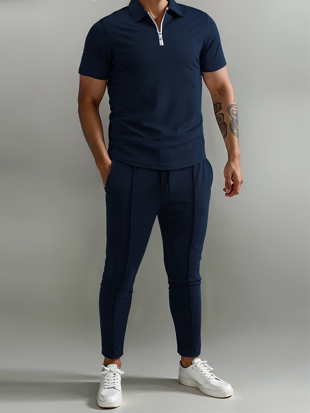 Men's Joggers Set | Slim-Fit & Breathable | Short Sleeve | Summer Outfit