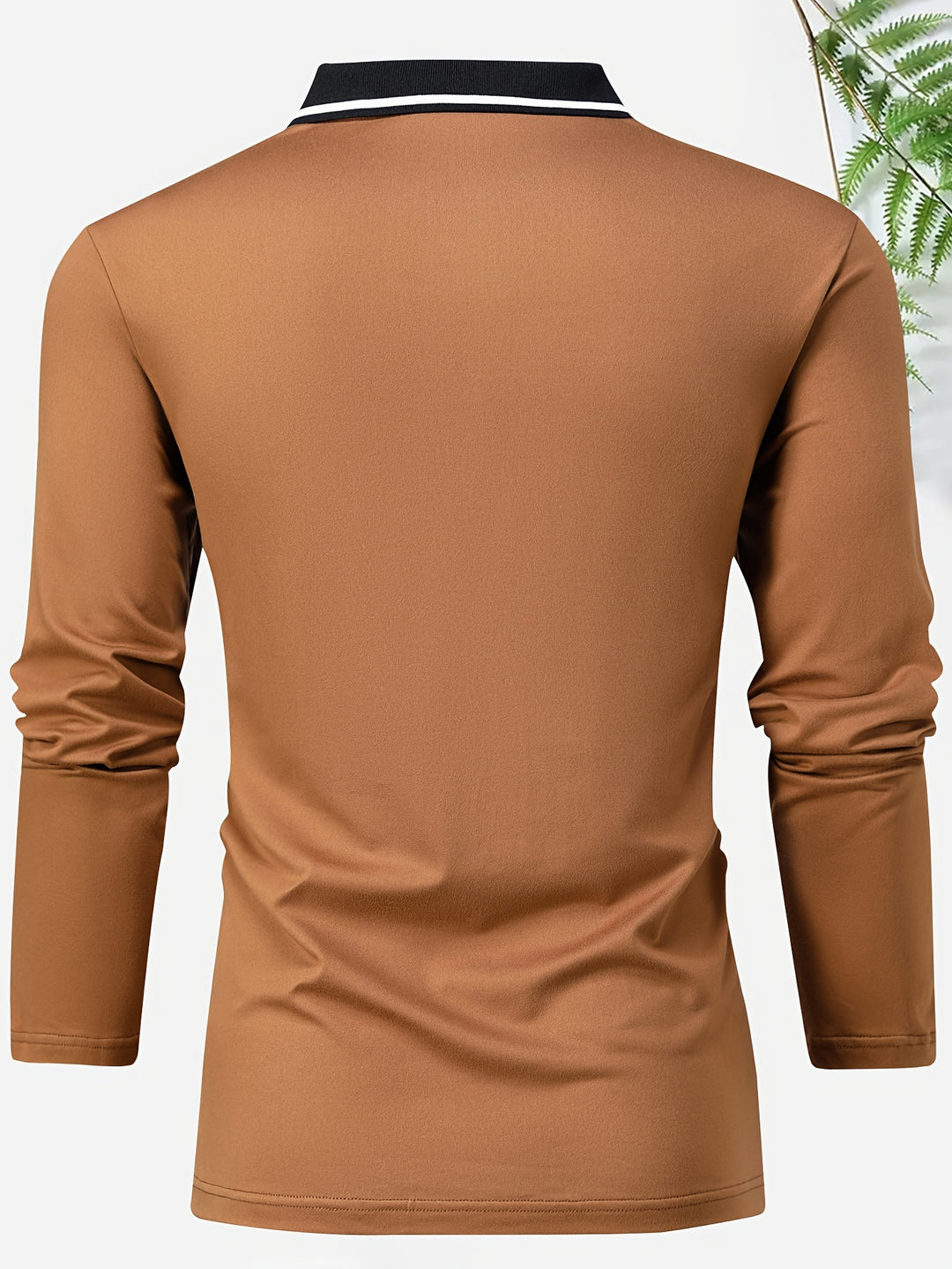 Men's Casual Rugby Shirt | V-neck & Long Sleeves | Spring & Autumn | Polo