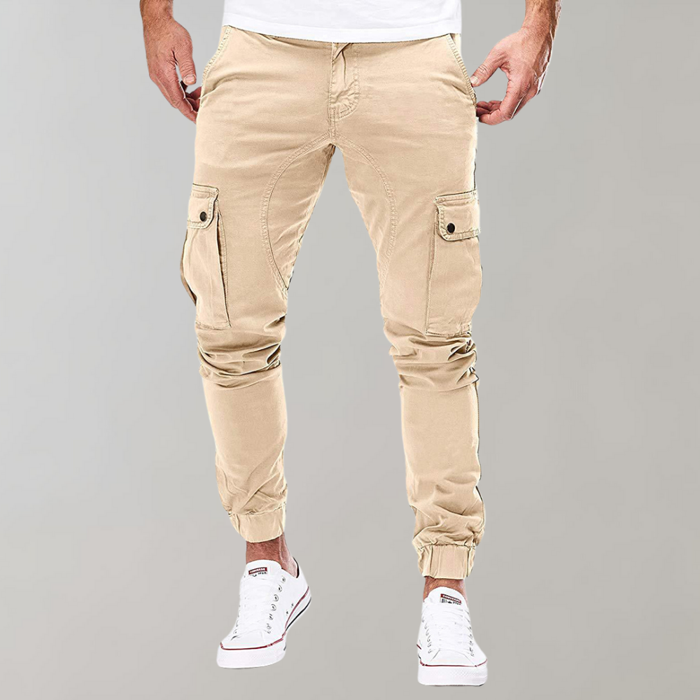 Men's slim cargo trousers with modern fit and casual versatility | Fedde