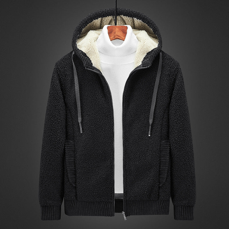 Cosy lined Zip-Up hooded jumper for ultimate warmth and timeless elegance | Noah