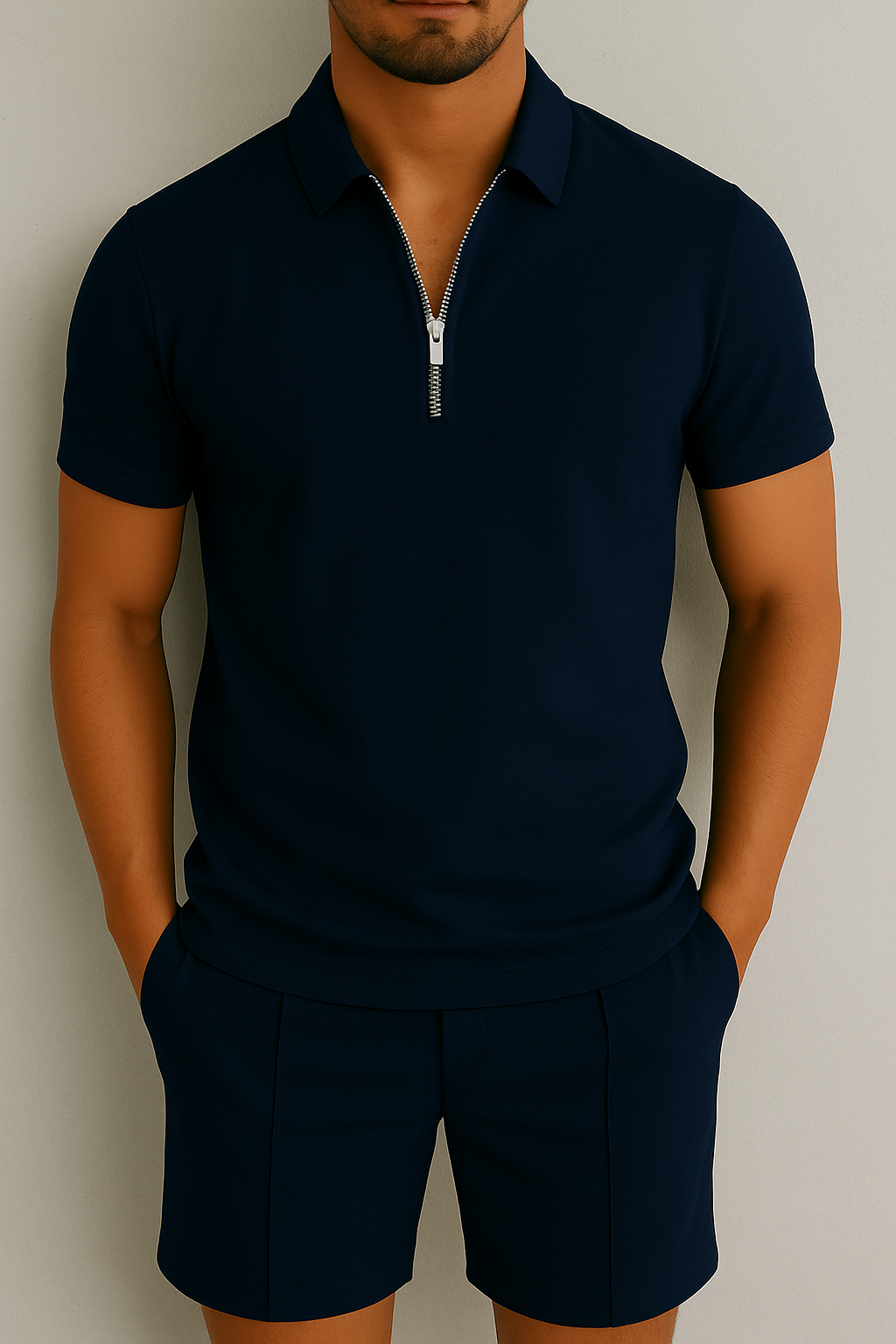 Men's Summer Set | Polo & Shorts | Groomed Fit & Comfort | Casual Chic