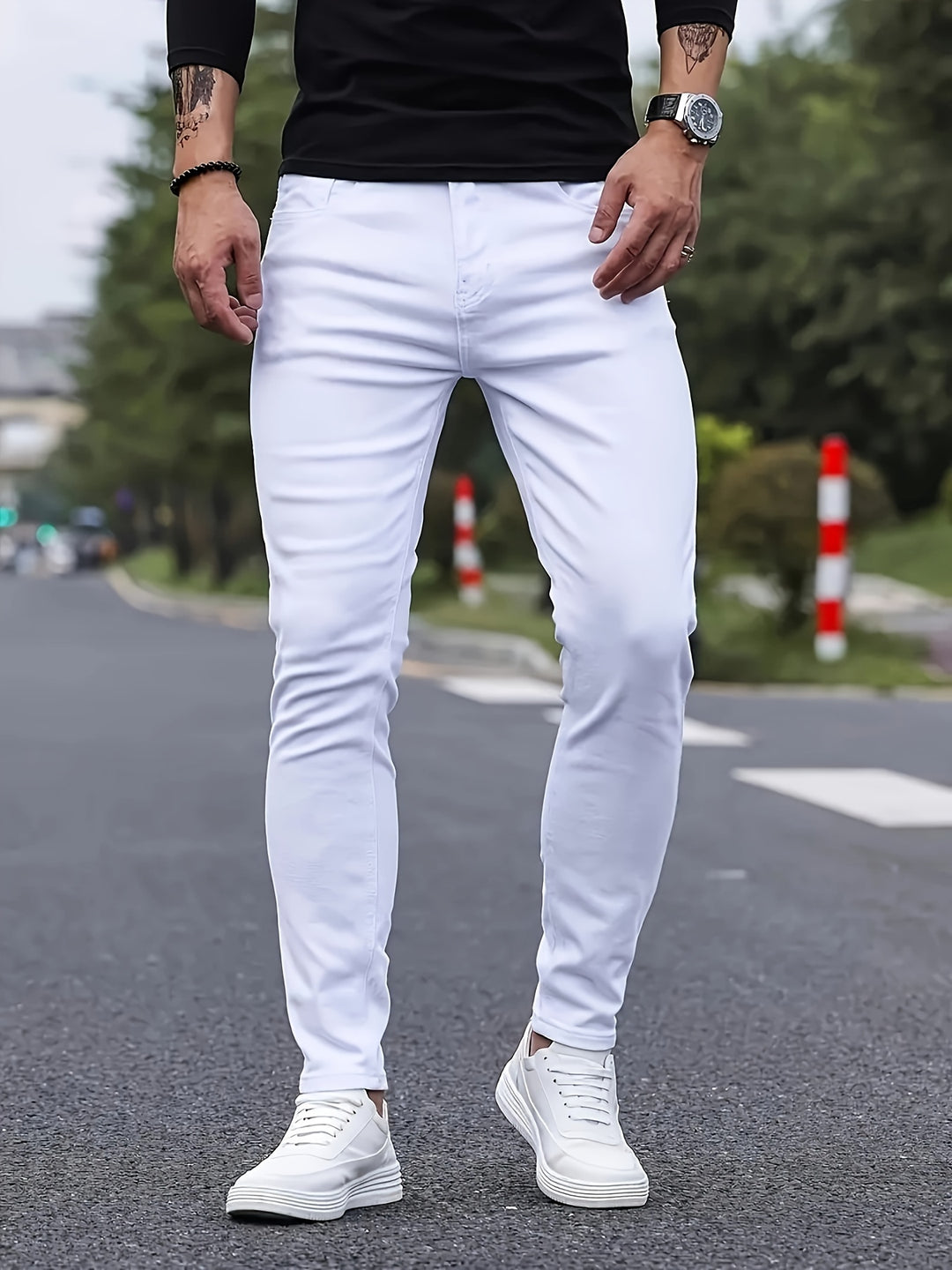 Men's Skinny jeans | Stretch Denim | Mid-Waist | Casual and stylish