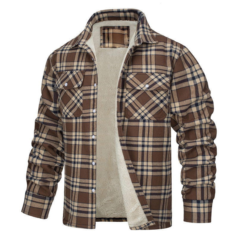 Checkered Shirt Jacket | Winter Warmth & Style | Fleece Lined
