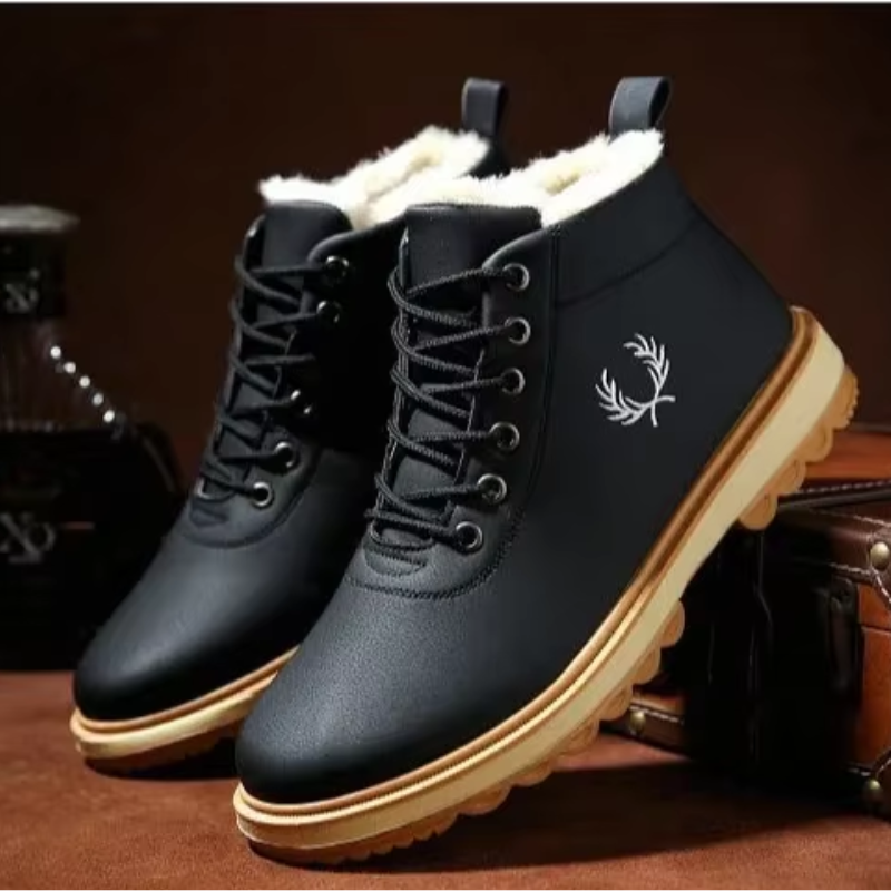 Cosy men's winter boots with fleece lining and non-slip sole | Luuk