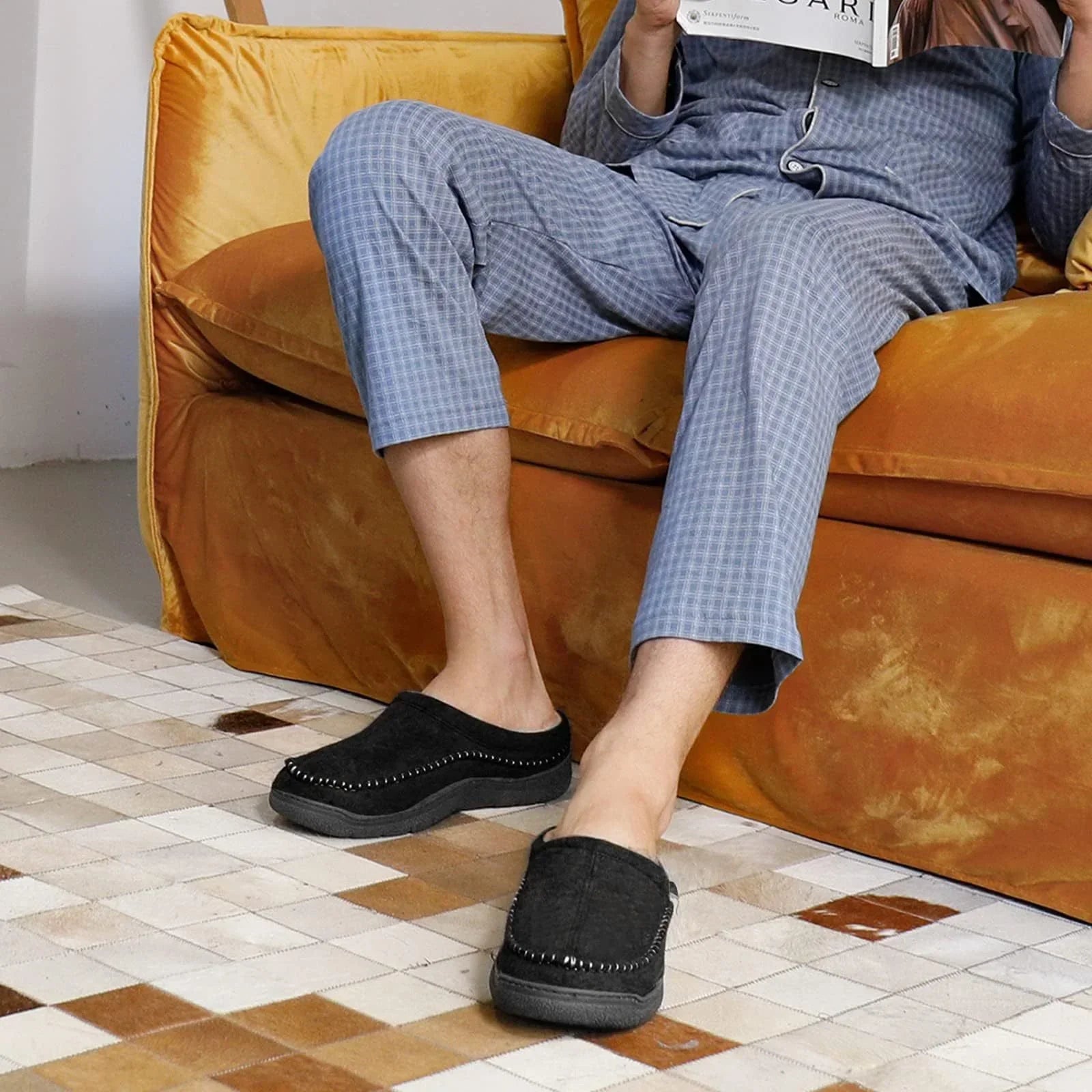 Warm and soft men's shoes for ultimate comfort and plush relaxation | Siem