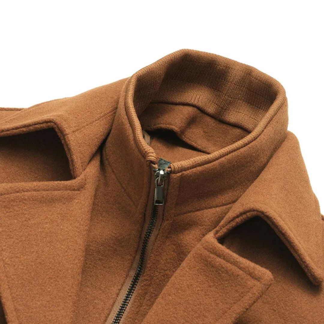 Elegant wool coat for men with timeless warmth and ultimate comfort | Ezra