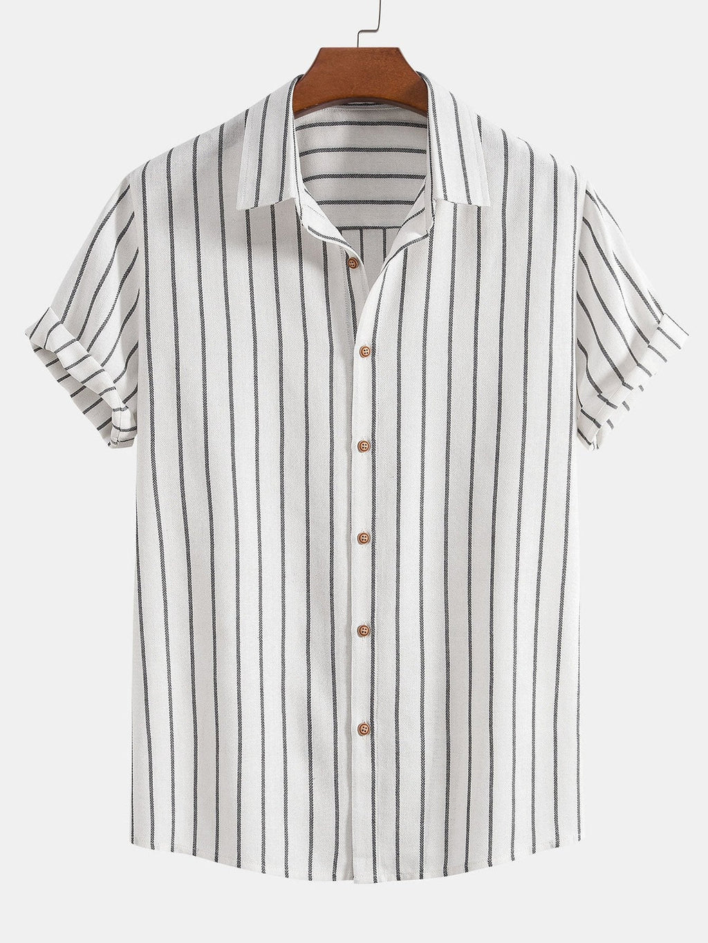 Men's Set | Short-Sleeve Shirt & Pants | Summer Comfort & Versatile | Polyester-Cotton Blend