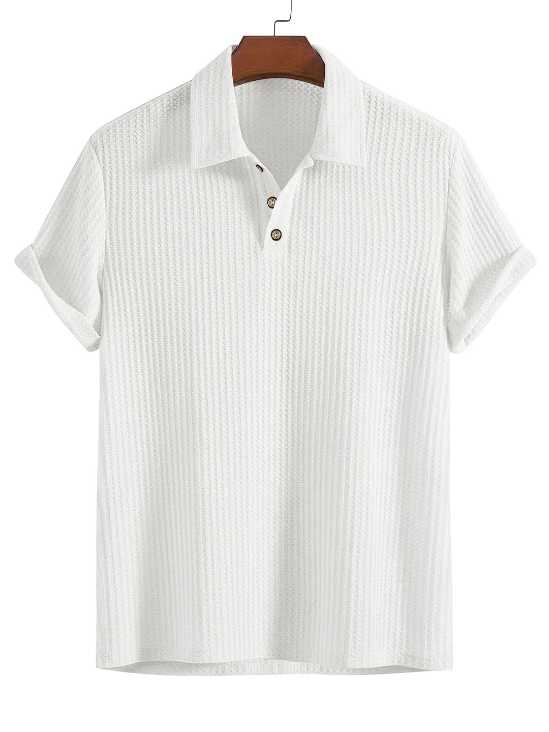 Men's Ribbed Shirt | Soft & Breathable | Stretch & Short Sleeves