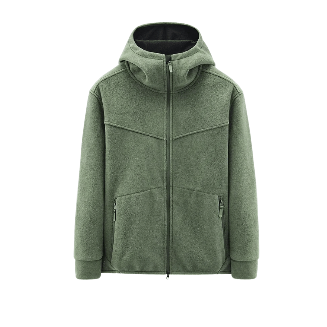 Cozy hooded fleece jacket for men with ultimate warmth and wind protection | Wessel