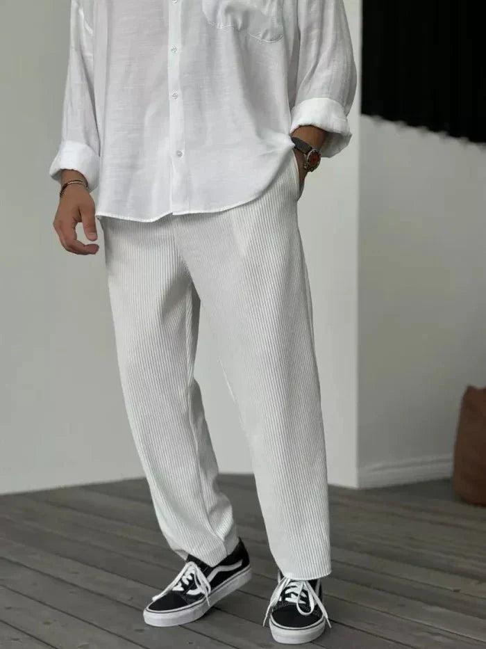 Luxury ribbed trousers | Elegant & Timeless | Comfortable fit | Men's