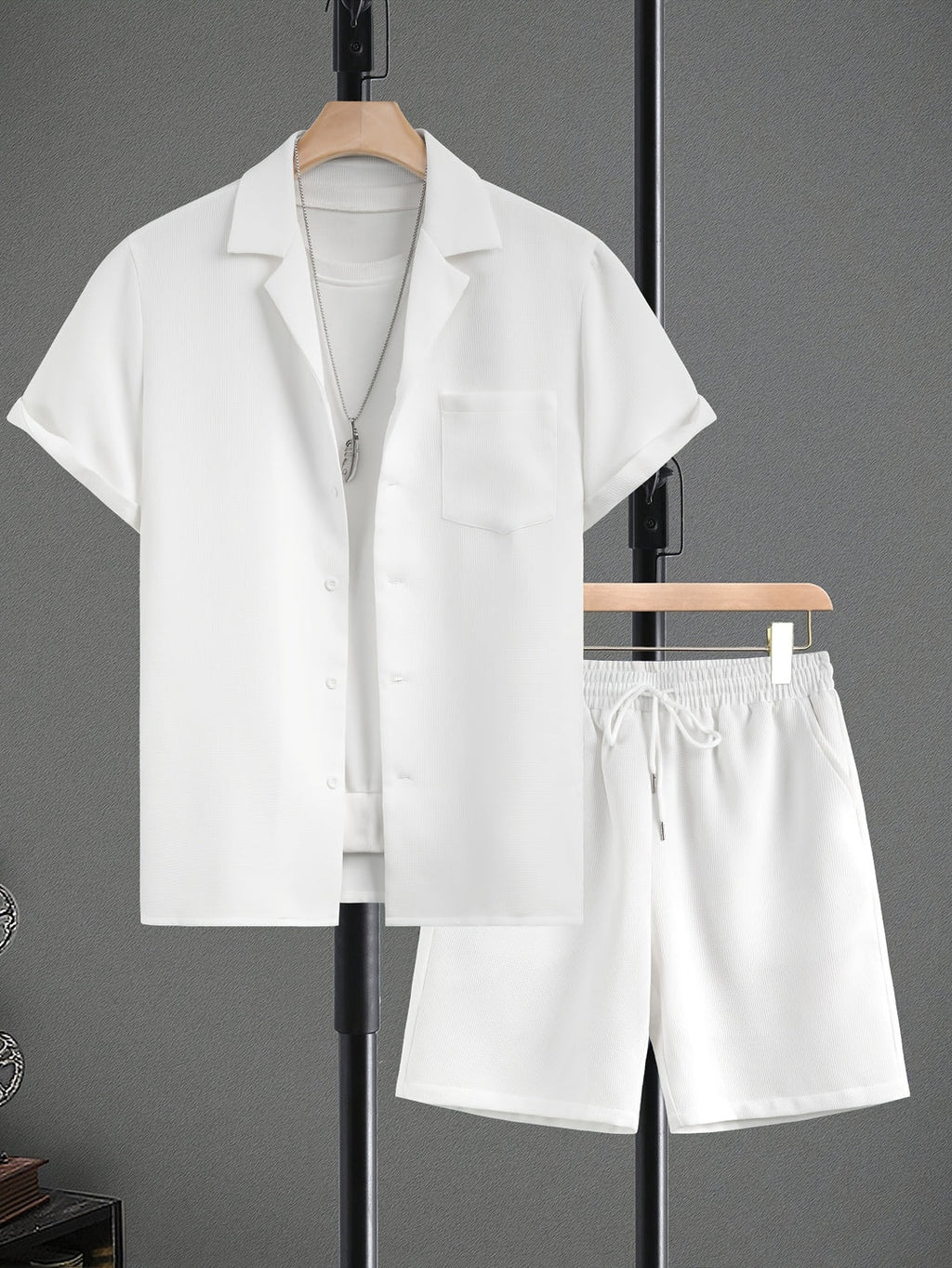 Men's Summer Set | Reverse Shirt & Shorts | Casual & Comfortable