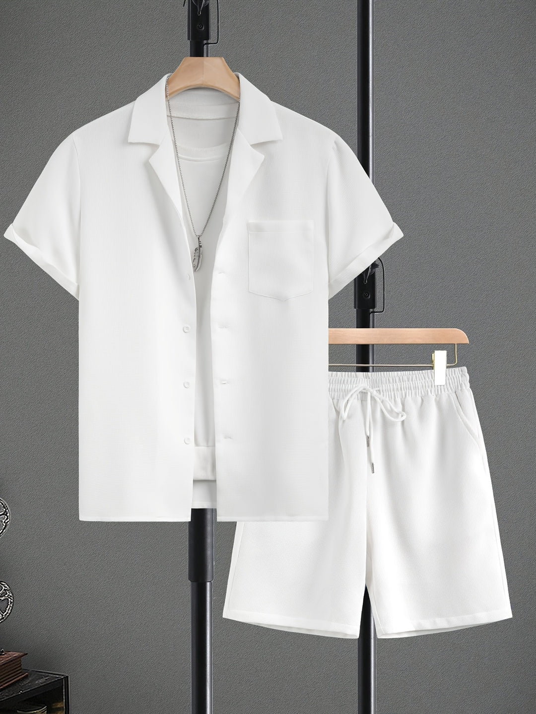 Men's Summer Set | Reverse Shirt & Shorts | Casual & Comfortable