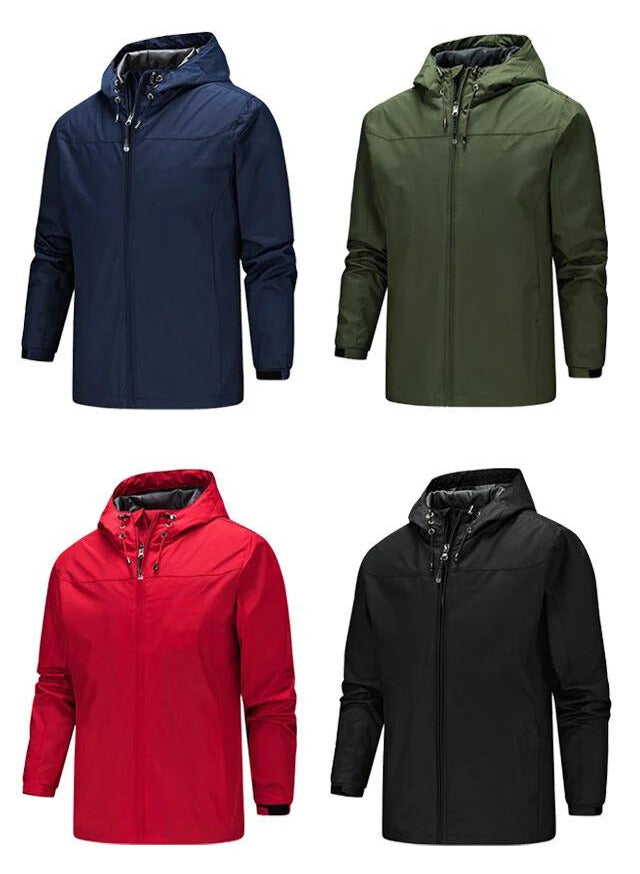 Casual weatherproof men's hooded jacket | Martijn