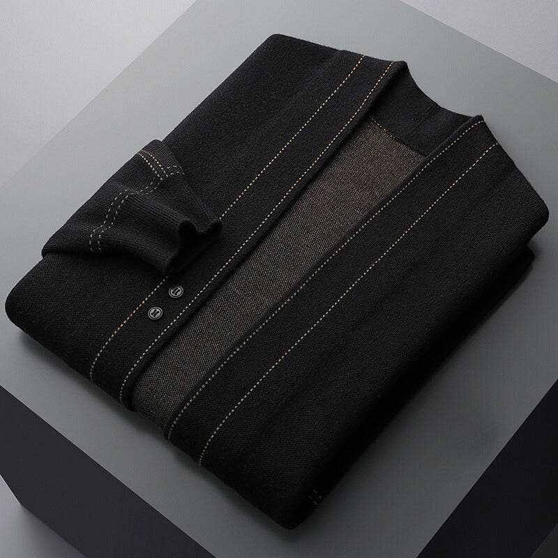 Beautiful wool coat with weave texture for style and lasting comfort | Pieter