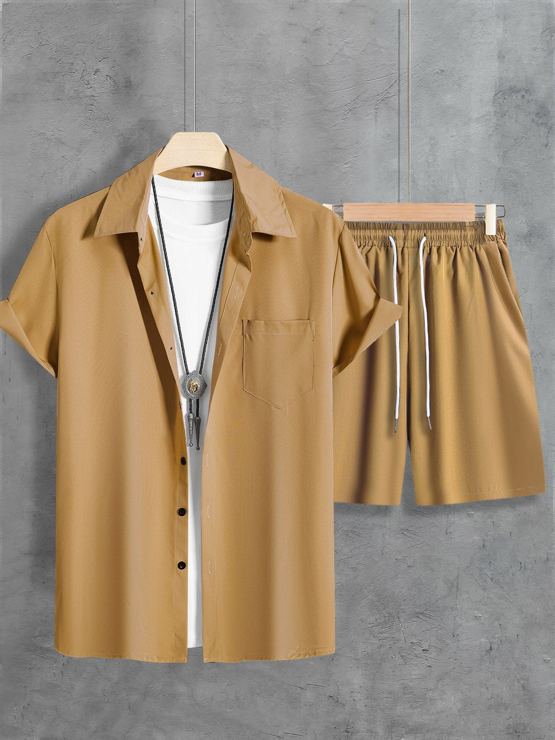 Men's Summer Set | Stylish Revers Shirt & Drawstring Shorts | Breathable & Comfortable