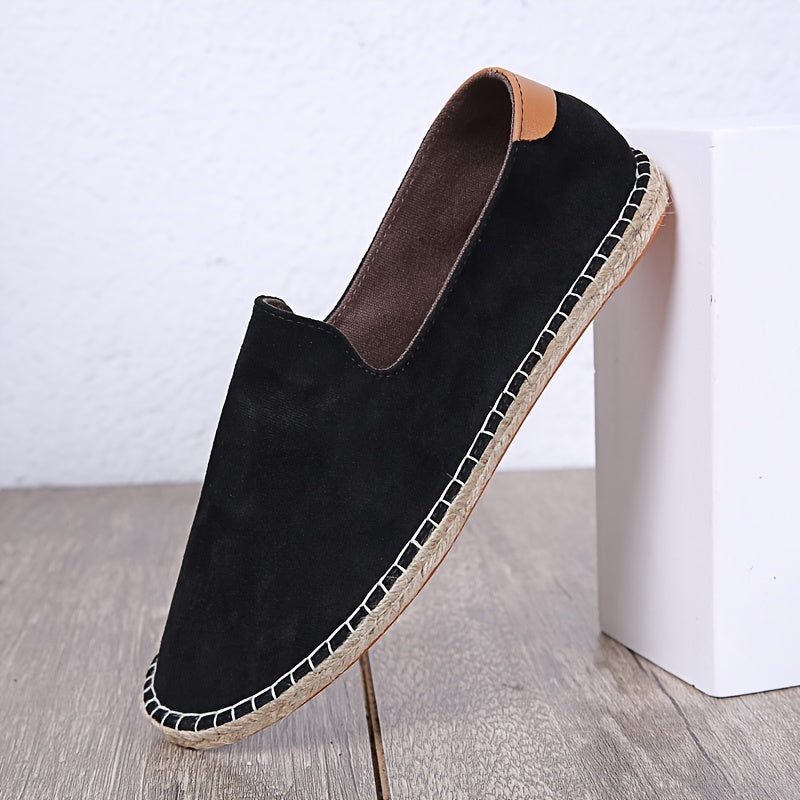 Men's Loafers | Breathable & Handmade | Linen Sole & Canvas | Casual Slip-On
