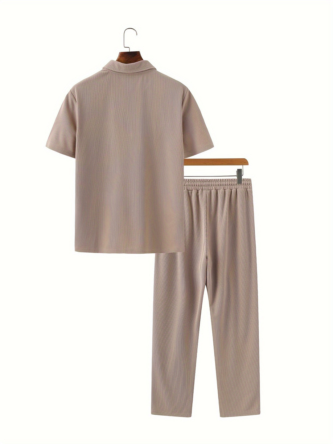 Men's Two-piece Set | Short-Sleeve Shirt & Pants | Casual & Comfortable