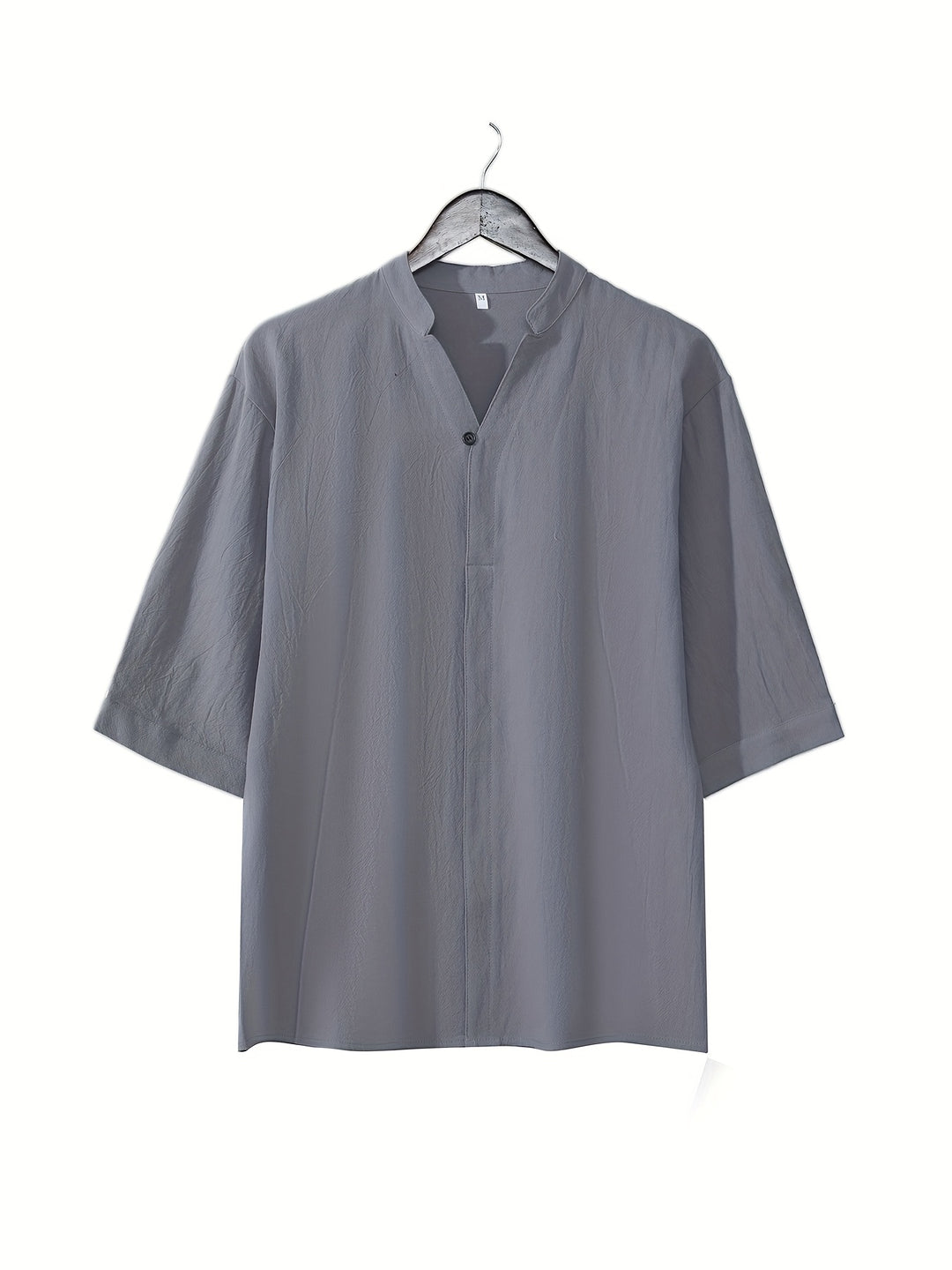 Men's Set | Stand-up Collar & Matching Trousers | Relaxed Fit | Summer Casual
