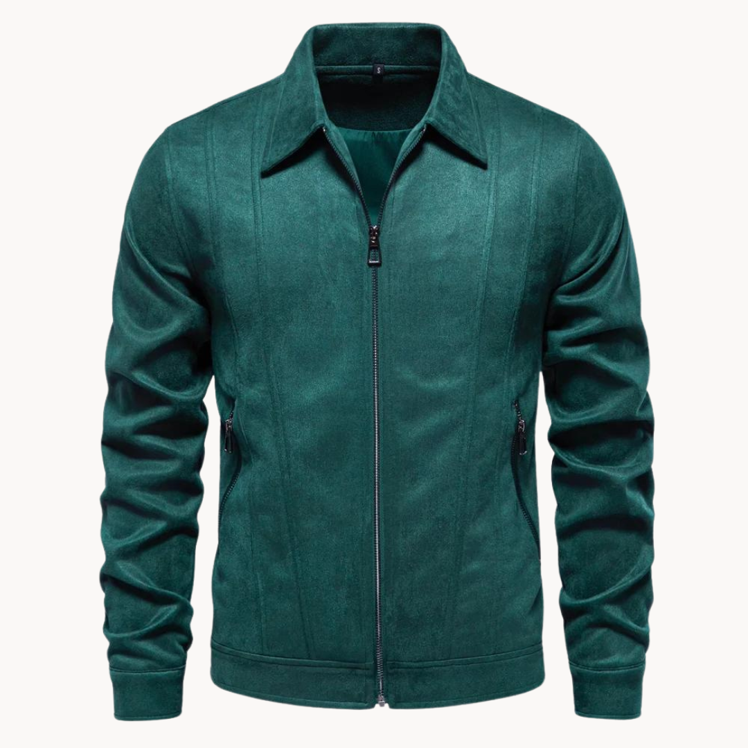 Luxury suede jacket for men with refined style and unmatched sophistication | Maik