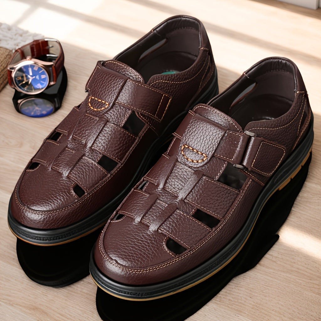 Men's Sandals | Breathable & anti-odour | Comfortable & Durable | Cowhide Upper