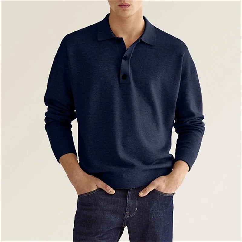 Men's Polo Sweater | Timeless & Casual | Soft Fabric Blend | Comfortable fit