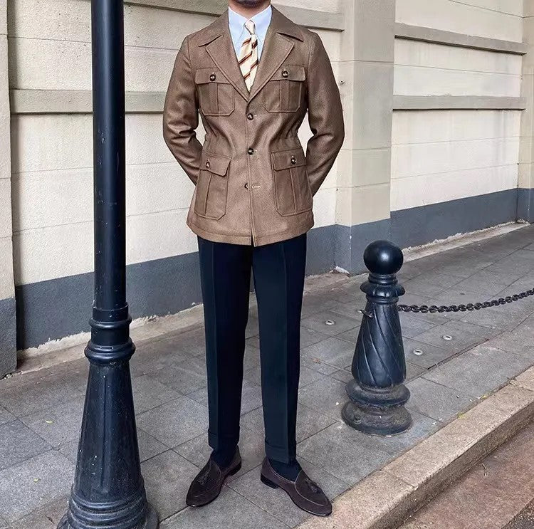 Elegant and unique men's summer coat with classic style and timeless design | Lucas