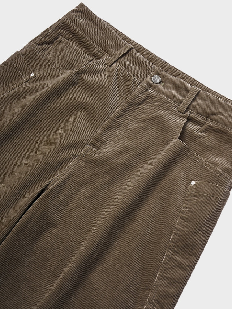 Casual oversized corduroy trousers for men with relaxed fit and modern style | Tim
