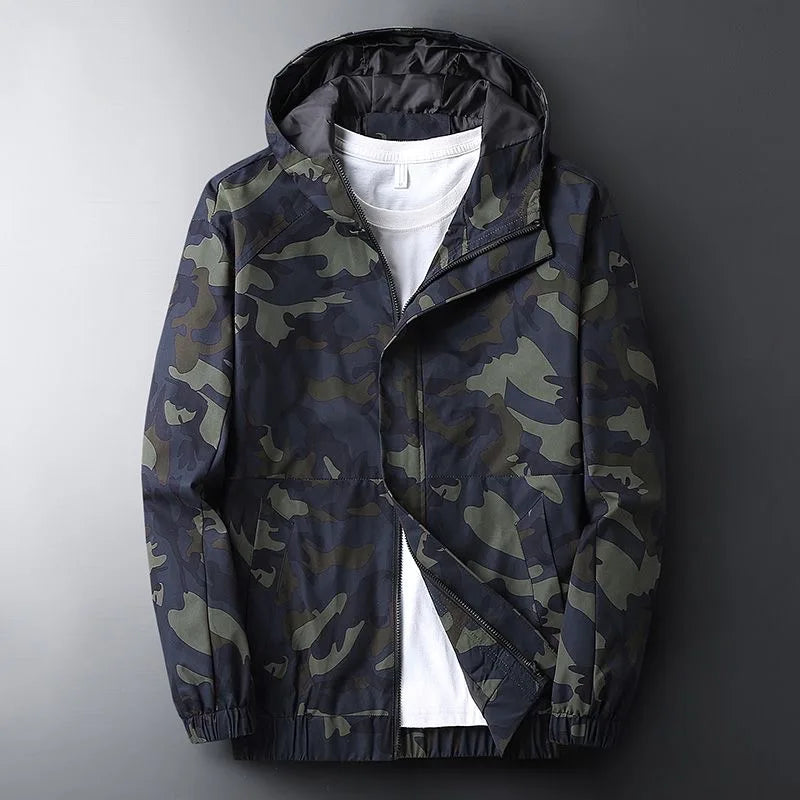 Bold camo jacket for men with rugged style and versatile comfort | Jay