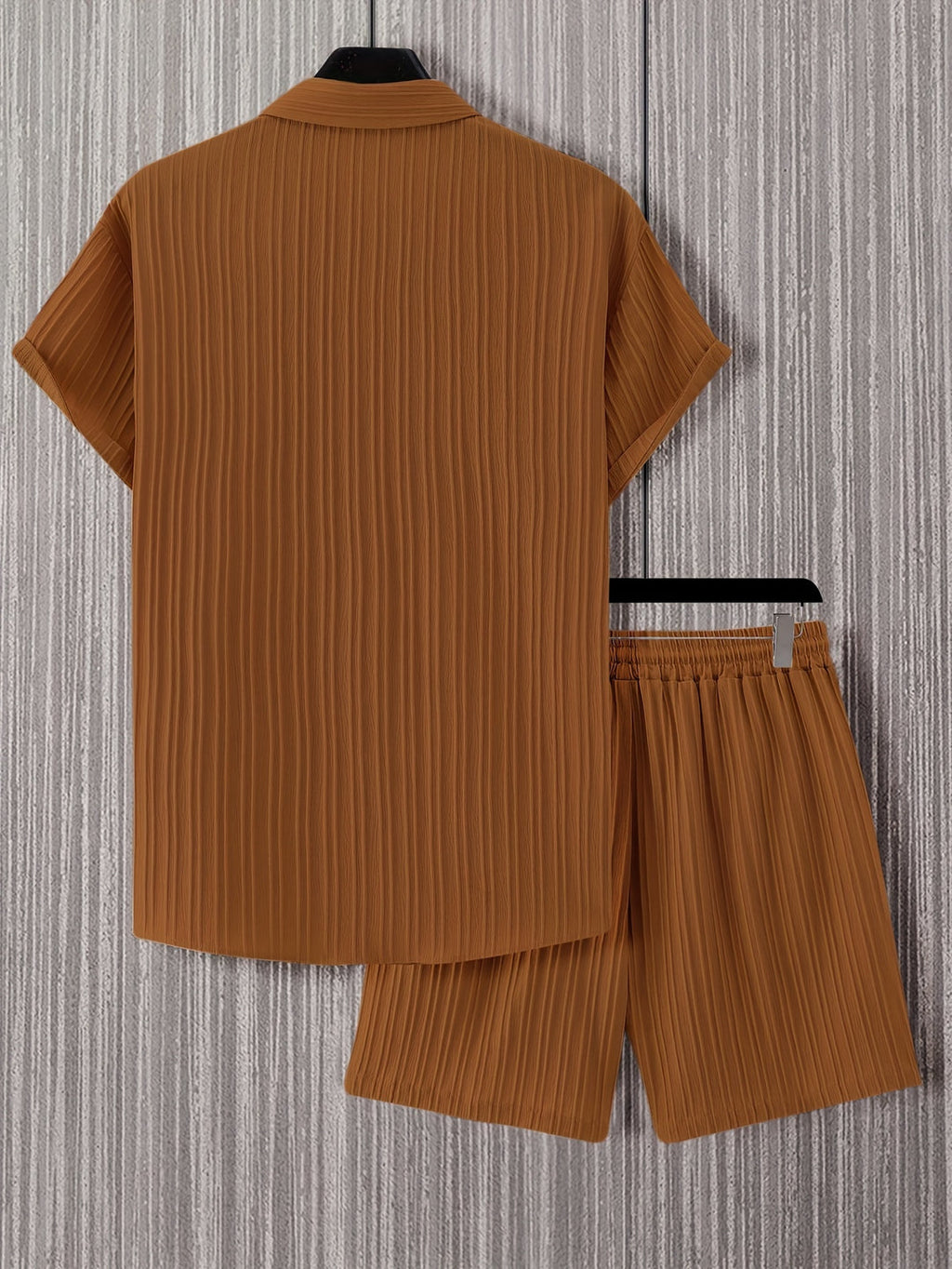Men's Summer Set | Lapel Shirt & Shorts | Casual & Sporty