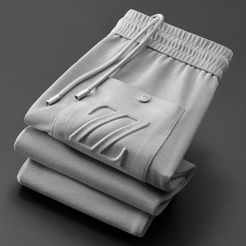Luxury silk jogger trousers for men with ultimate comfort and effortless elegance | Xavi