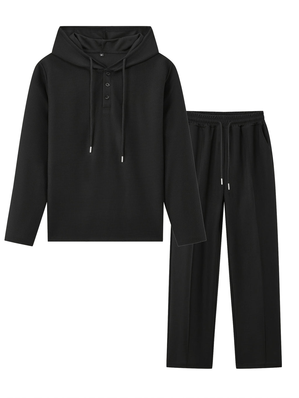 Men's Two-piece Set | Hooded Sweatshirt & Drawstring Trousers | Casual & Comfortable | Spring