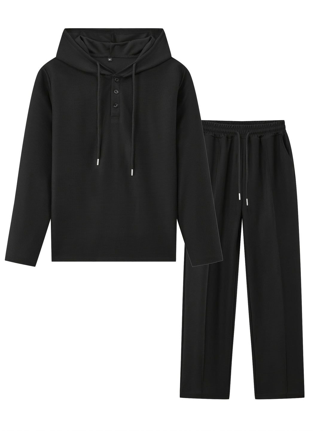 Men's Two-piece Set | Hooded Sweatshirt & Drawstring Trousers | Casual & Comfortable | Spring