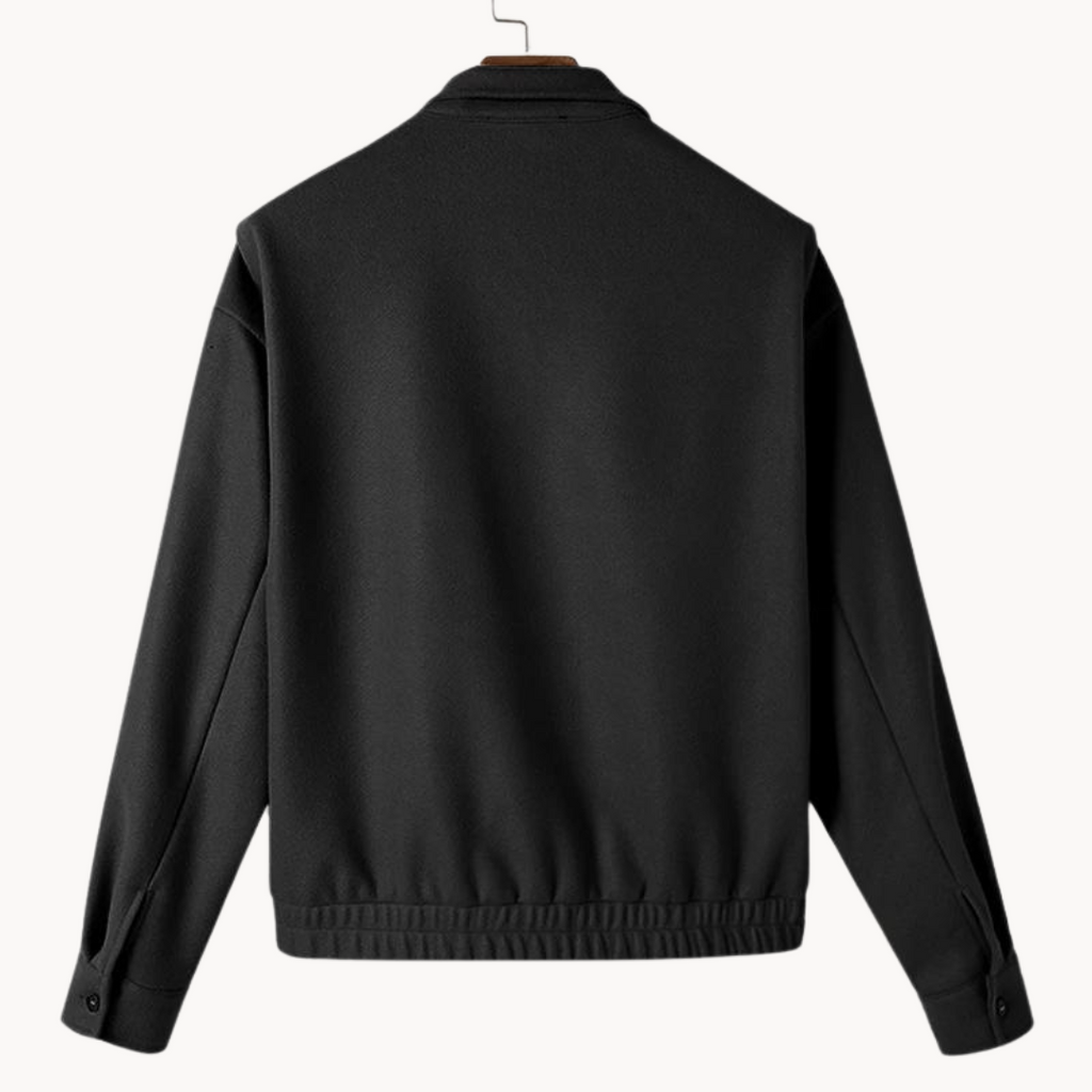 Cosy jacket with high collar and button closure for warmth and style | Joey