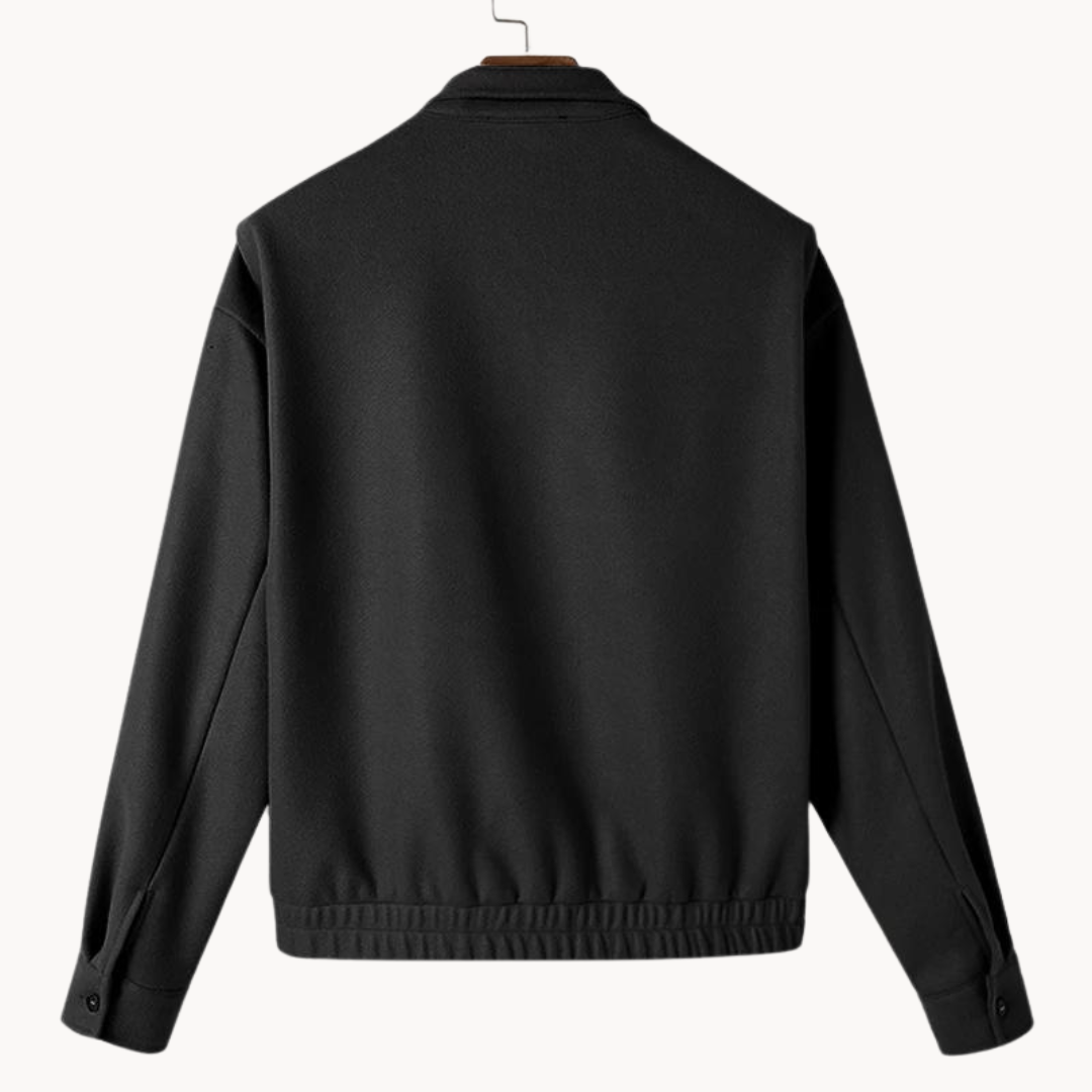 Cosy jacket with high collar and button closure for warmth and style | Joey