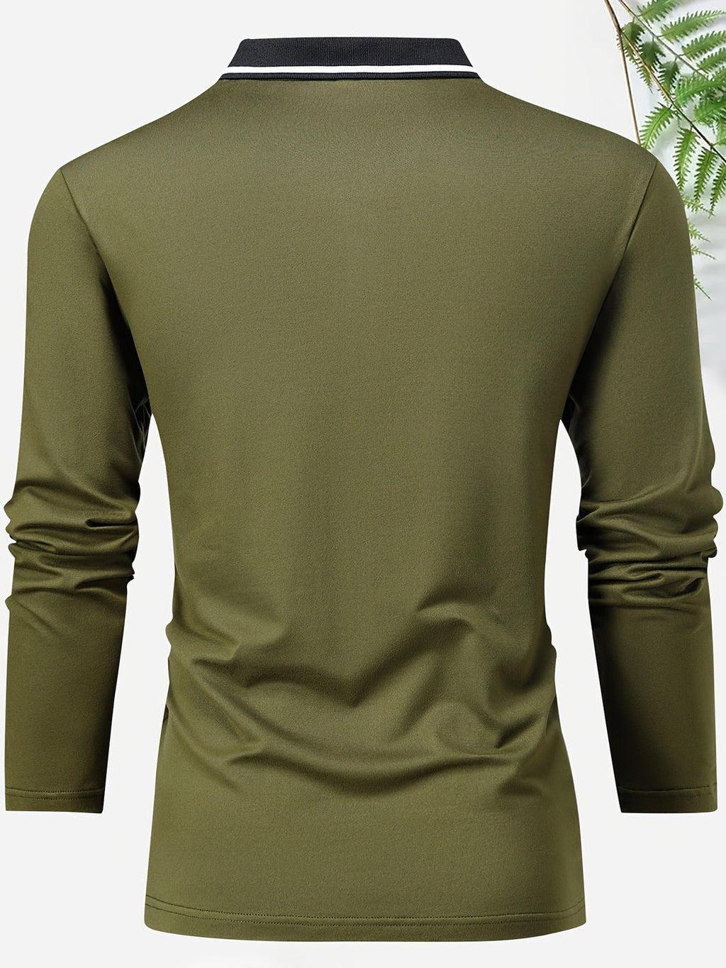 Men's Casual Rugby Shirt | V-neck & Long Sleeves | Spring & Autumn | Polo