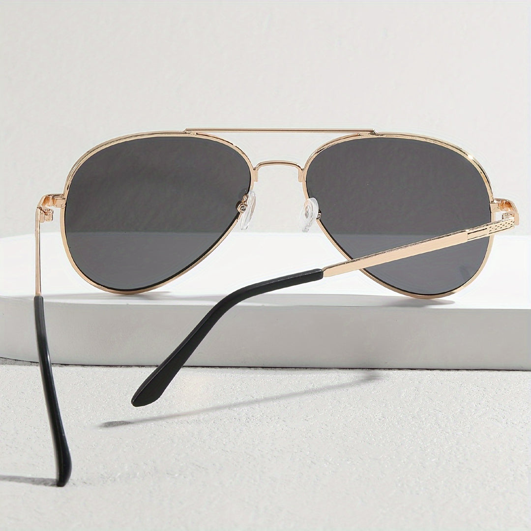 Advanced aviator sunglasses for men with metal frame and PC lenses | Fabian