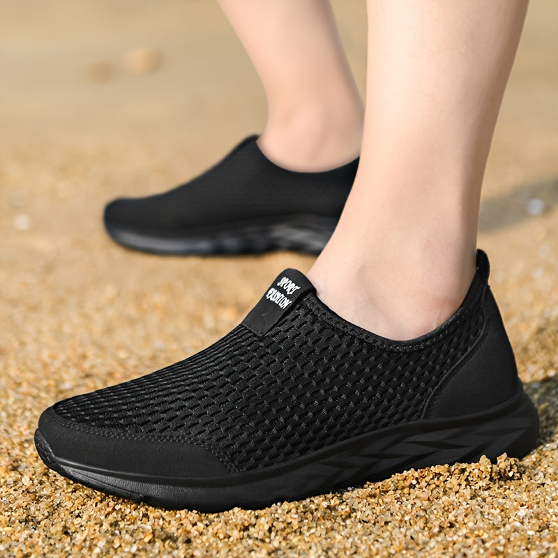 Men's Slip-on Sneakers | Breathable Mesh | Comfortable Walking Shoes | Lightweight Sports Shoes