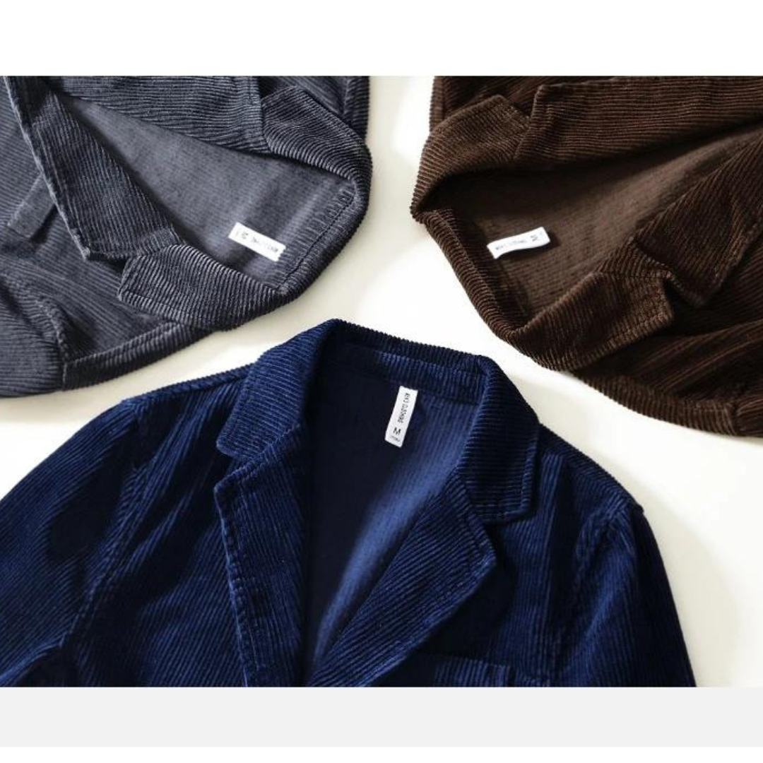 Elegant corduroy jacket with stylish buttons for timeless look and classic design | Tygo