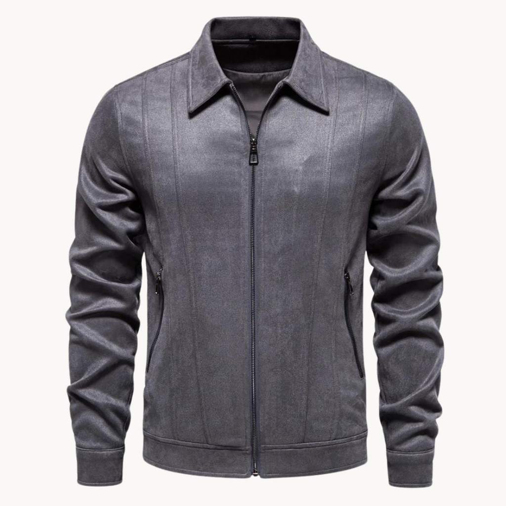 Luxury suede jacket for men with refined style and unmatched sophistication | Maik