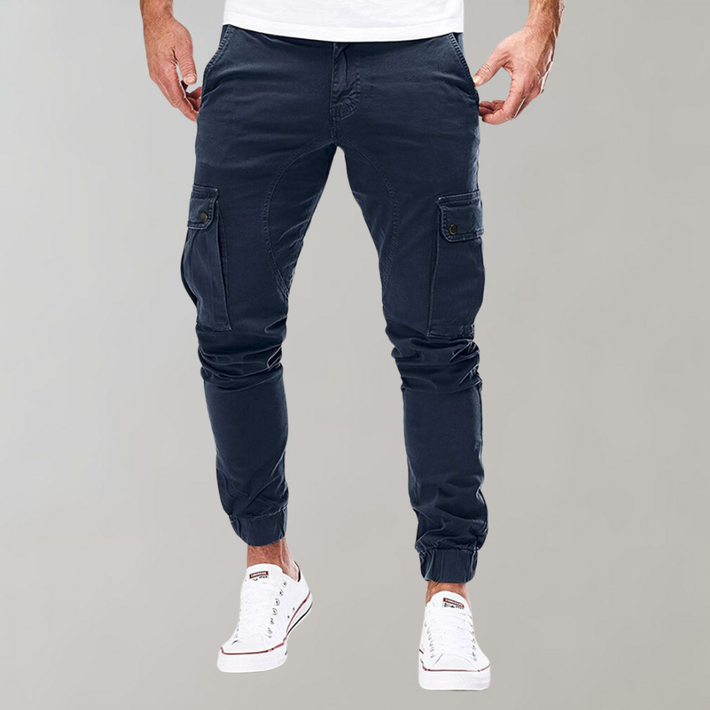 Men's slim cargo trousers with modern fit and casual versatility | Fedde