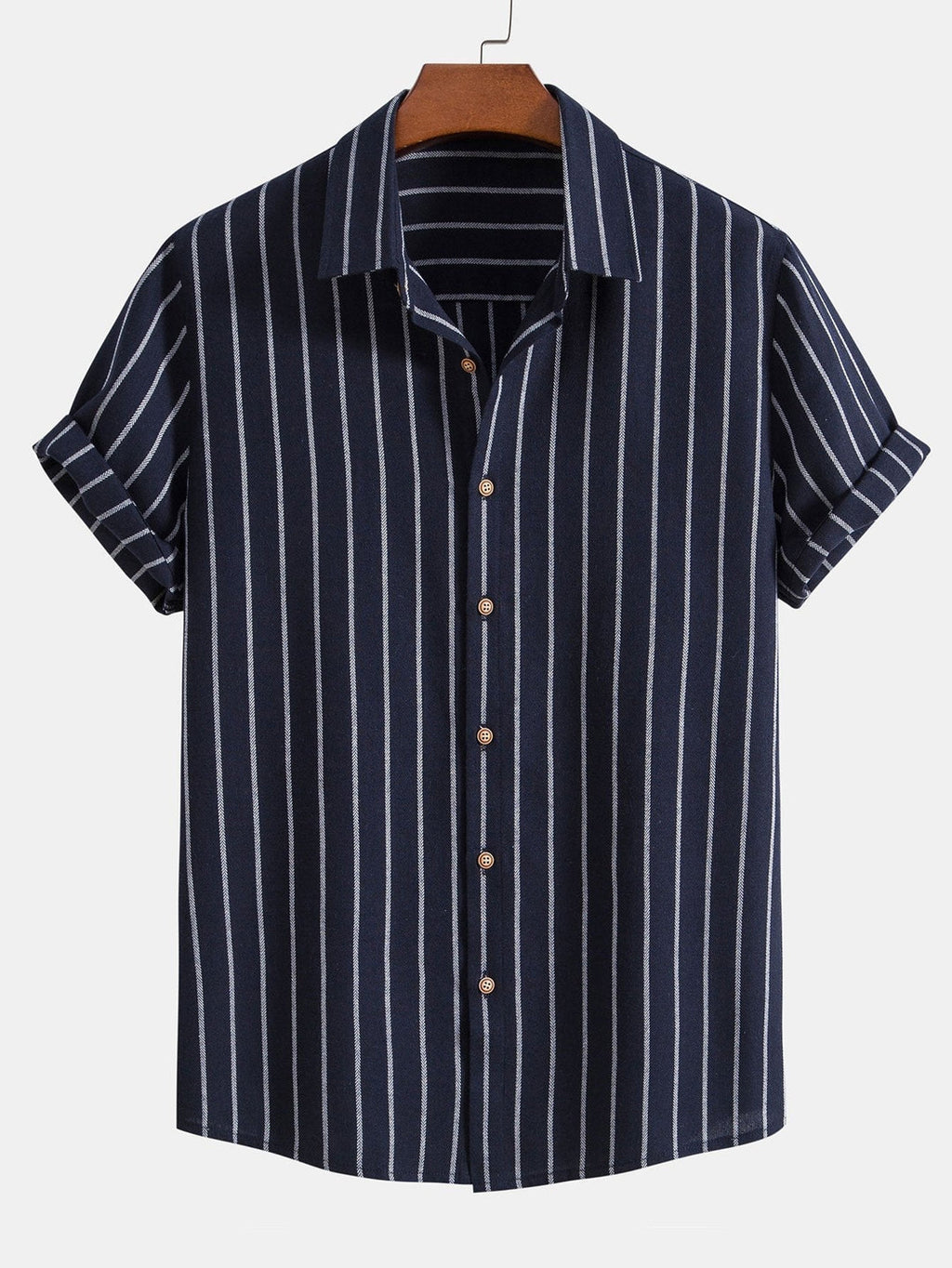 Men's Set | Short-Sleeve Shirt & Pants | Summer Comfort & Versatile | Polyester-Cotton Blend