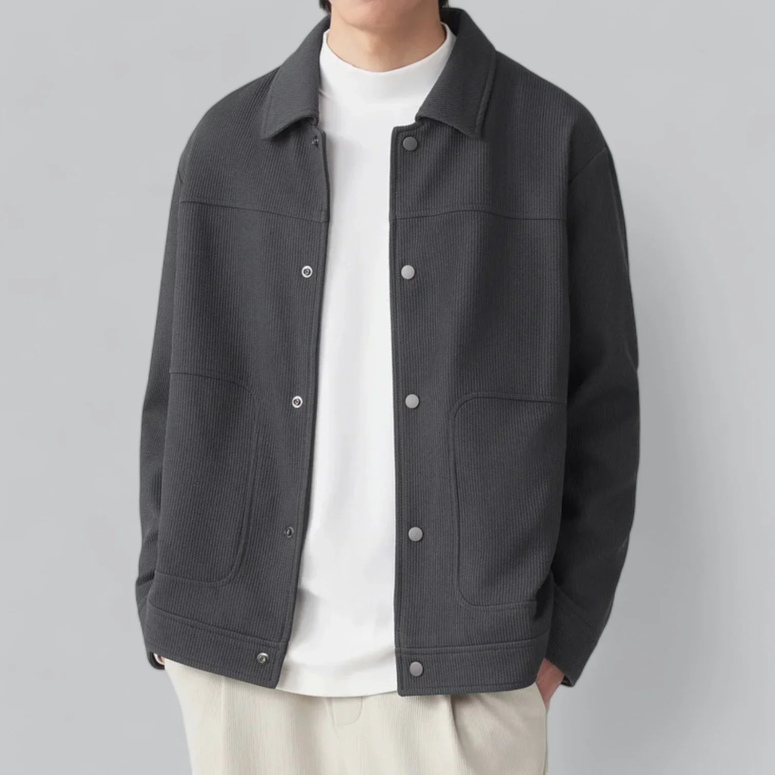 Elegant men's jacket crafted from premium fabric for timeless style and comfort | Gideon