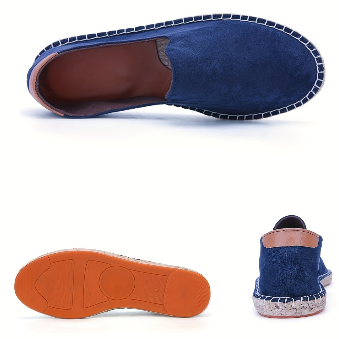 Men's Loafers | Breathable & Handmade | Linen Sole & Canvas | Casual Slip-On