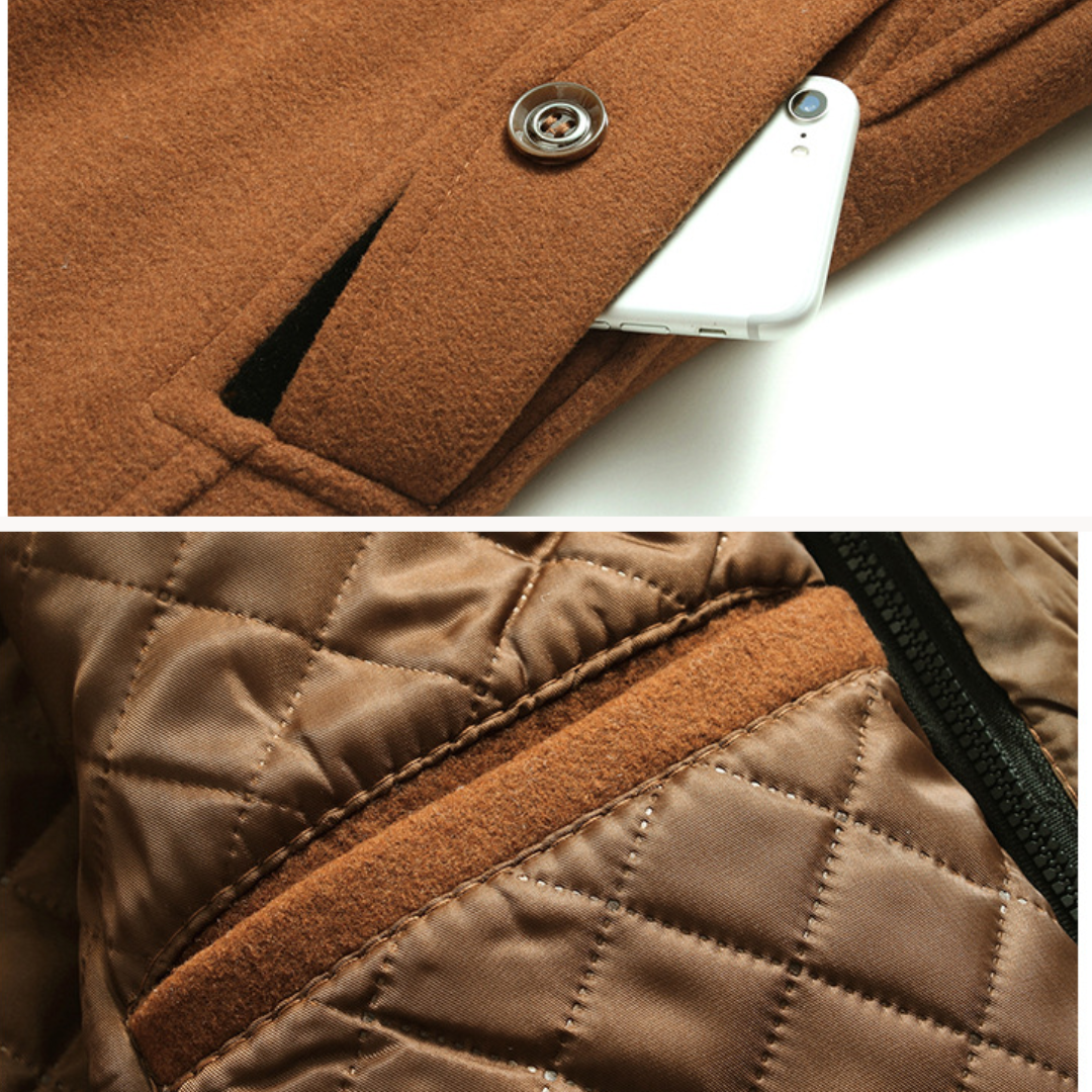 Elegant wool coat for men with timeless warmth and ultimate comfort | Ezra