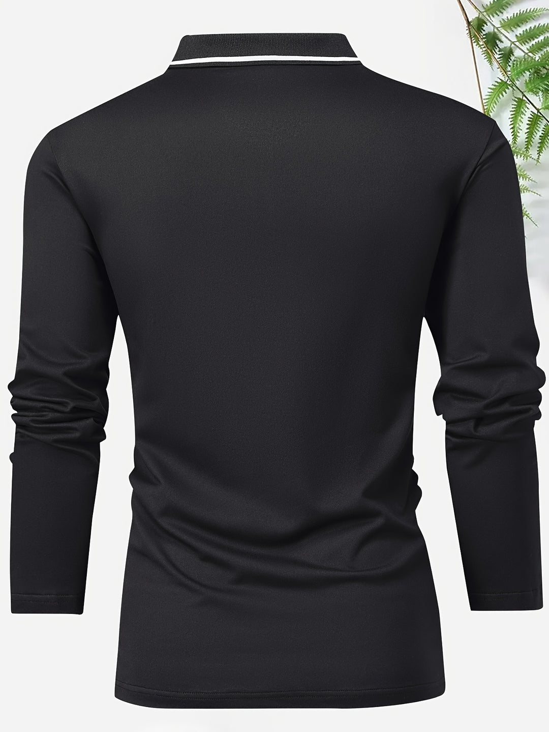Men's Casual Rugby Shirt | V-neck & Long Sleeves | Spring & Autumn | Polo