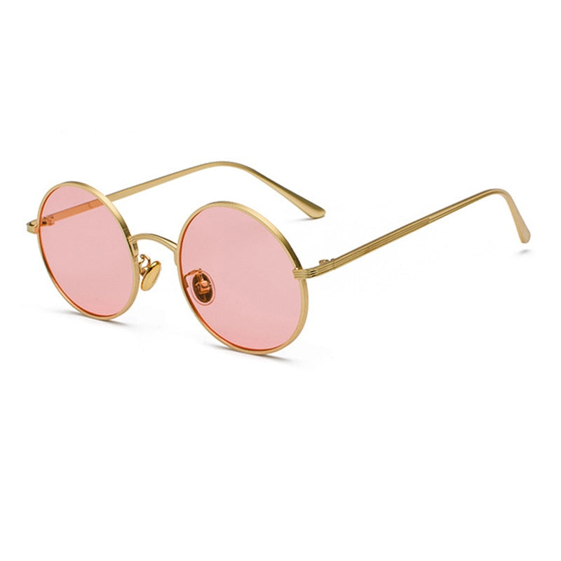 Sunglasses Men's | Round Metal Frame | Vintage Retro Look | Classic Design