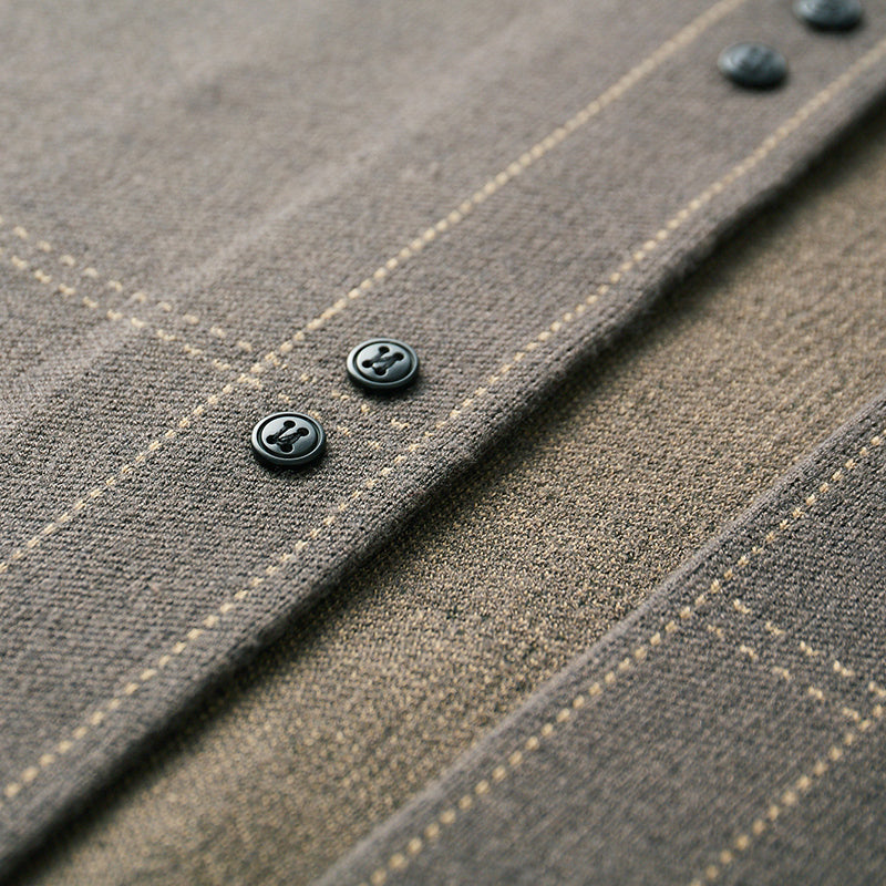 Beautiful wool coat with weave texture for style and lasting comfort | Pieter