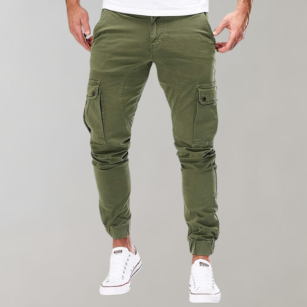 Men's slim cargo trousers with modern fit and casual versatility | Fedde