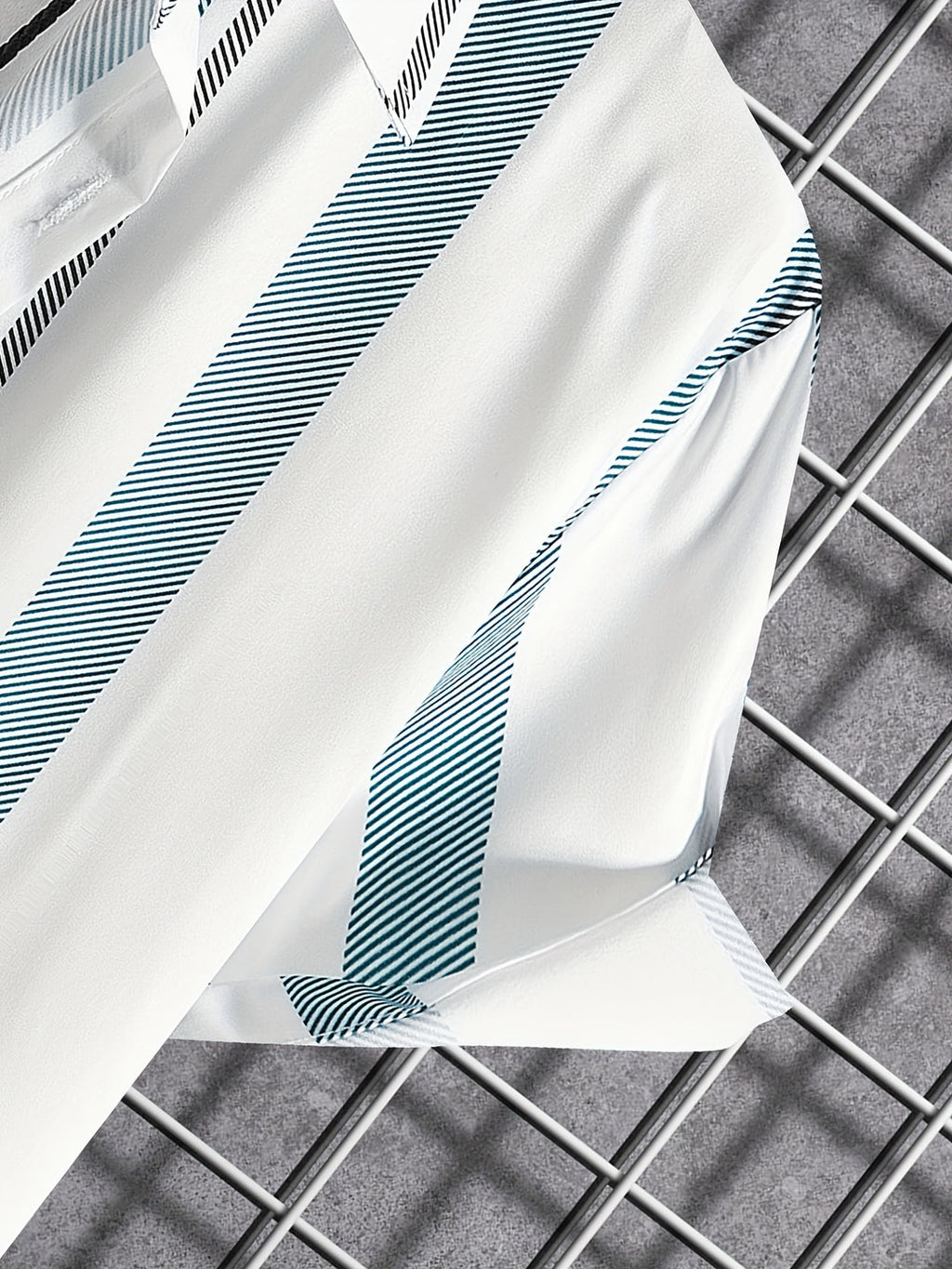 Men's Summer Set | Baroque Striped Shirt & Drawstring Shorts | Retro & Stylish
