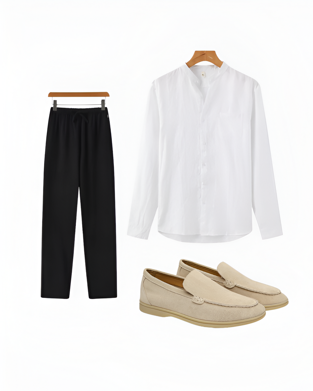 Linen Outfit for Men | Casual Elegance | Breathable Shirt & Relaxed Trousers